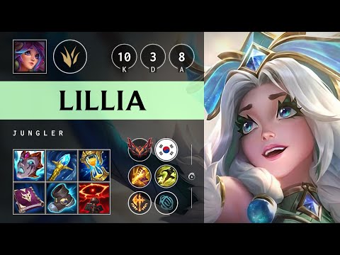 Lillia Jungle vs Nidalee - KR Grandmaster Patch 25.19