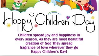 Best wishes quotes images and status for Children’s day | Happy Childrens day wishes status video