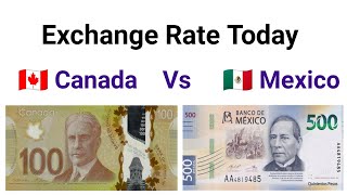 Canadian dollar to Mexican Peso Exchange Rate Today | Dollar to Peso | 1 CAD How much Mexico money