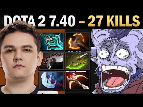 Riki Pro Carry with Battlefury and 27 Kills - 7.41 Dota