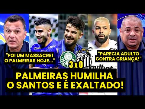 “ERA PRA TER SIDO 6 A 0! O que o PALMEIRAS FEZ com o SANTOS foi…” | VITÓRIA É ELOGIADA!