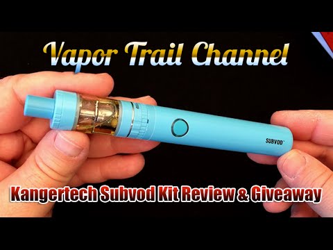 Part of a video titled Kangertech Subvod Kit & Juice Box Eliquid Review And Giveaway