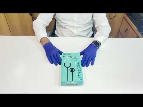 OTICA Single-Side Black Chest-piece Stethoscope For Doctors and Medical Students, Black Tube