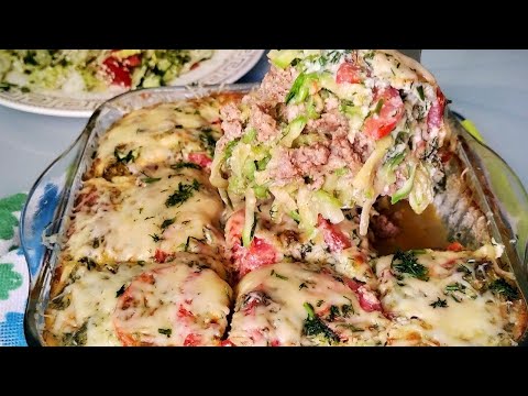 Запеканка из кабачков, на ужин /Вкусный, сытный и простой рецепт
