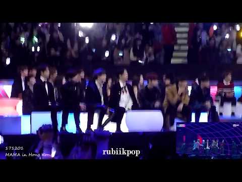 171201 MAMA in HK Artists reaction to BTS Not Today (EXO, NCT127, Got7, Red Velvet, Day6, Wanna One)