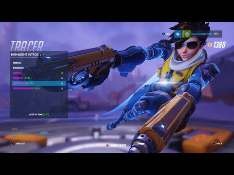Overwatch Skin Spotlight - Tracer ( Slipstream ) Origins Edition Skin