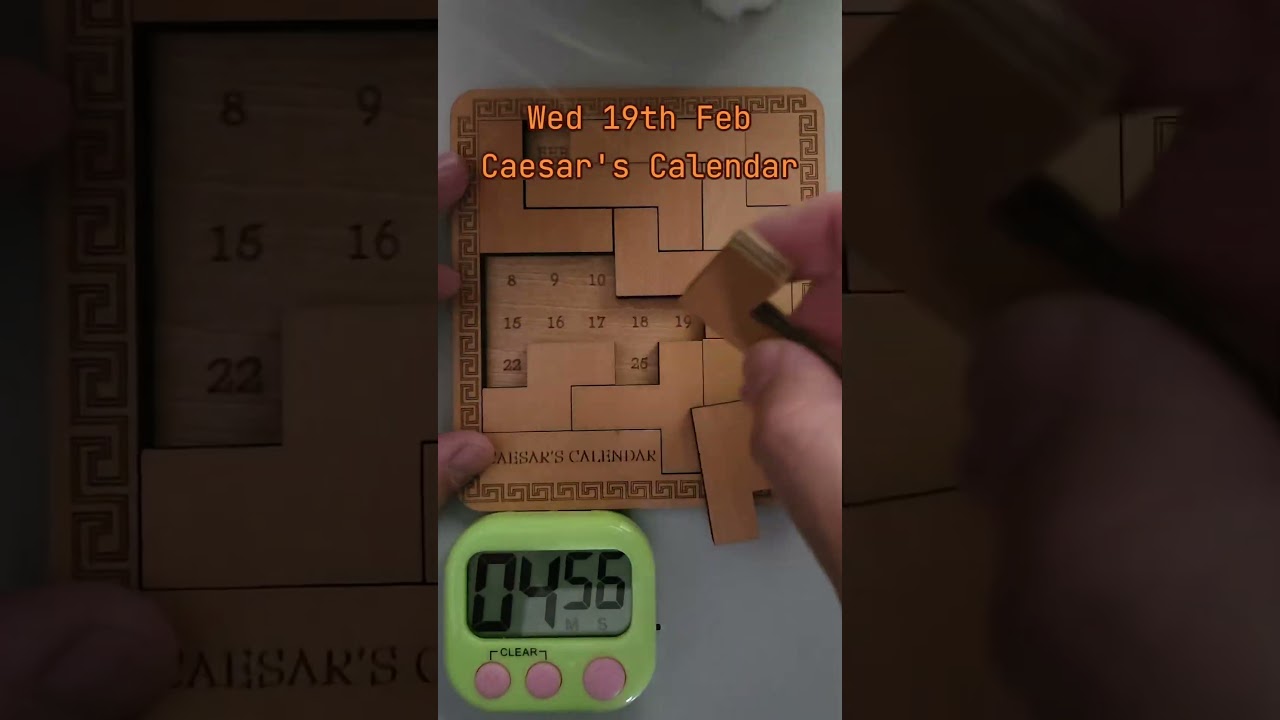 Caesar's Calendar: Wed 19th Feb Solved!
