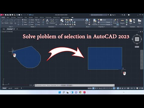Autocad 2023 Tips&trick - Solve ploblem of selection