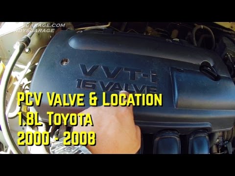 Toyota 1.8L PCV Valve Location - Positive Crankcase Ventilation - Corolla - Matrix -MR2 - 2ZR-FE