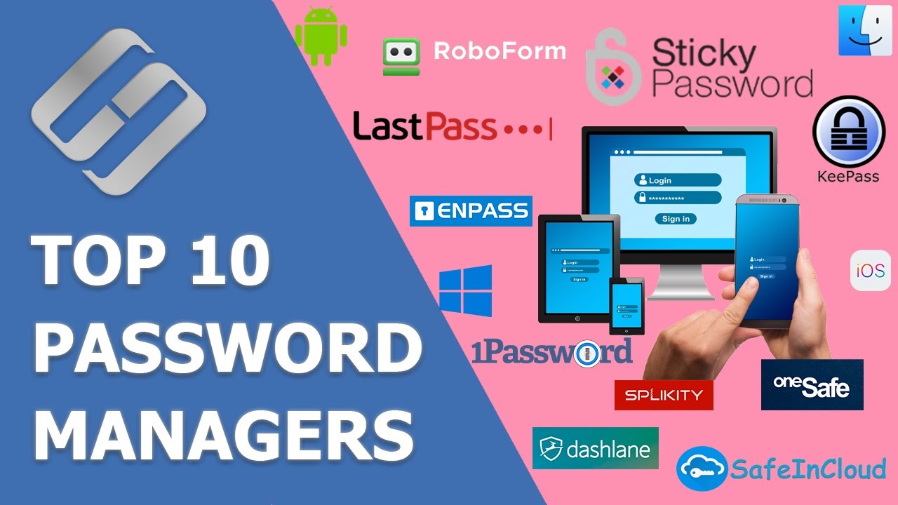 🔝 Top 10 Password Managers 🔑 for Computers 🖥️ and Smartphones 📱 (Windows, Mac, Android, iOS)