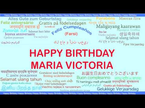 MariaVictoria   Languages Idiomas - Happy Birthday