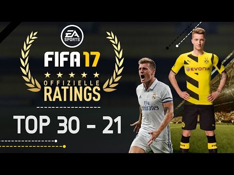 FIFA 17 - OFFIZIELLE RATINGS ● TOP 30-21 | LAHM, REUS, KROOS, INIESTA & MEHR