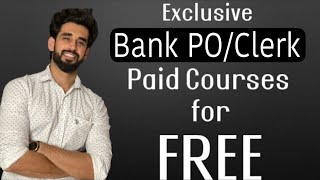 Get Exclusive Bank PO/Clerk ‘Paid Courses’ बिल्कुल FREE♦️Complete Online Course