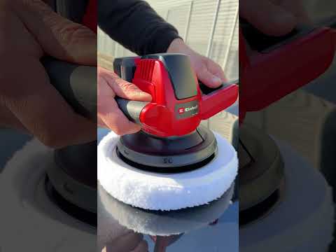 Testing the Einhell 18V Car Polisher 🧽 #cardetailing #carwash #polishing #itstools #einhell