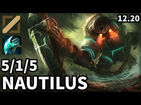 Nautilus Mid vs Zed - Ranked Grandmaster - Patch KR 12.20