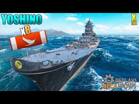 Cruiser Yoshino 8 Kills on Hotspot Map | World of Warships