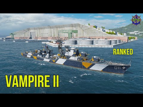 VAMPIRE II❗️❗️Commonwealth DD TIER 10 Destroyer - World of Warships - ranked