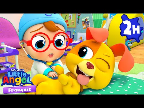 L'heure du docteur pour Bingo | Comptines avec Bébé Louis | Little Angel Français