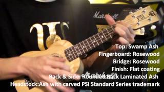 PSI Ukuleles Standard Series - PSI STD Soprano w/ Ash (Sound Demo in Blues style)