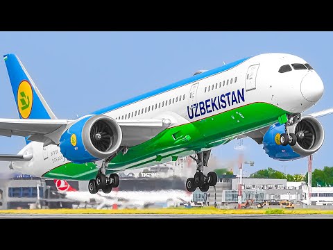 ✈️ 80 CLOSE UP TAKEOFFS & LANDINGS 🇺🇿 Tashkent Airport Plane Spotting in Uzbekistan [TAS/UTTT]