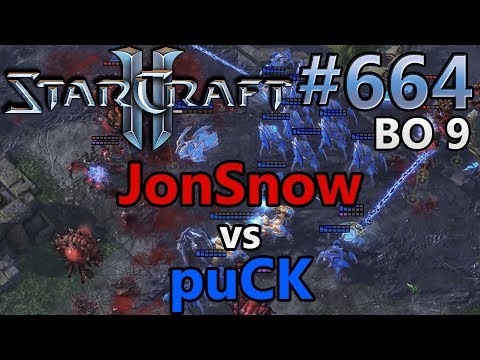 JonSnow (Z) vs puCK (P) | BO9 Game 2 | Starcraft 2: Replay-Cast #664 [German]