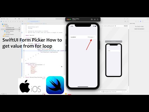 SwiftUI Form Picker How to get value from for loop