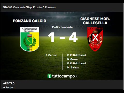 PONZANO CALCIO vs CISONESE MOB.CALLESELLA: 1-4