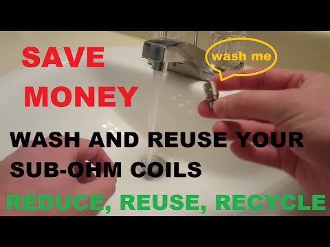 Part of a video titled How to clean you coils, wash and reuse sub ohm coils Save your money