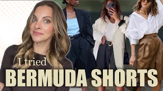 I tried styling some Bermuda Shorts... this is how it went