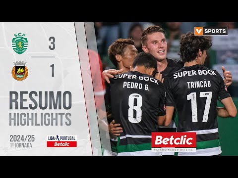 Resumo: Sporting 3-1 Rio Ave (Liga 24/25 #1)
