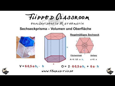 Hexagonal prism - volume and surface area