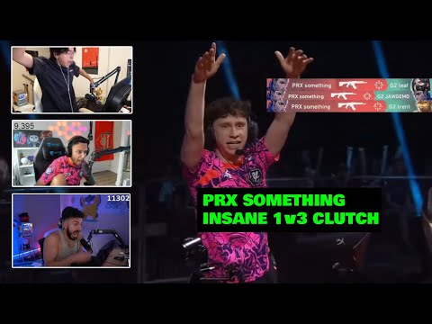 FNS, TenZ & Tarik React to PRX Something’s Insane 1v3 Clutch to Force Overtime