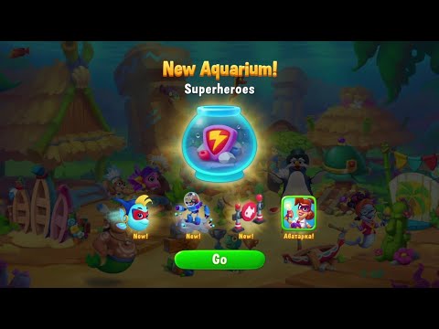 @Fishdom After Update, New Scene: Heroes Adventures & New Aquarium: Super Heroes 🦸😍