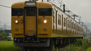 【福塩線にセキ車入線!?】福塩線 普通 府中行き 115系L-17編成 道上駅～万能倉駅間通過！