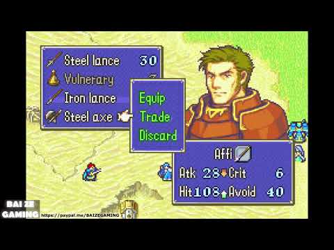 Fire Emblem GBA Blazing Blade 37   Desert! Defeating Jasmine and Paul!