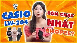 youtube Casio 38.9 × 35 mm Nữ LW-204-1ADF