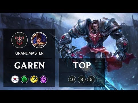 Garen Top vs Ryze - KR Grandmaster Patch 9.3