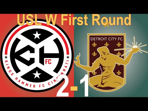 2025 USL W Central Conference Semifinals: Kings Hammer Cincinnati vs. Detroit City Highlights