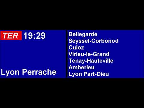 Annonce CFF - TER Genève - Lyon Perrache