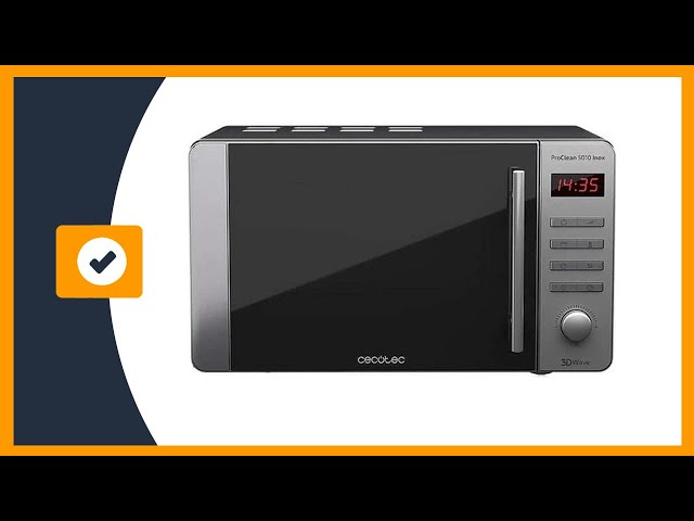 Vídeo relacionado con Cecotec Microondas ProClean 5010. 700 W, Capacidad de 20 L, Revestimiento Ready2Clean, 5 Niveles Funcionamiento, 8 Programas, Tecnología 3DWave, Temporizador, Diseño Frontal y Tirador Inox