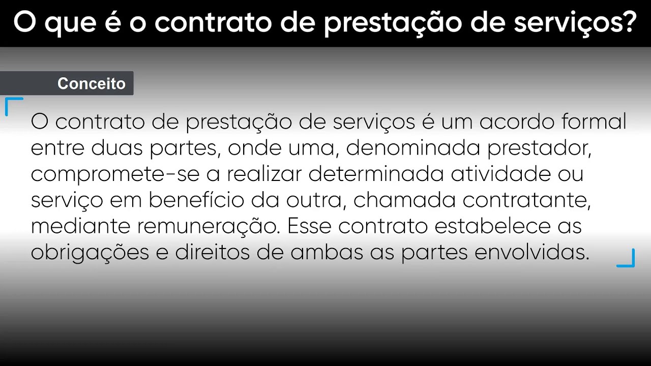 O que é o contrato de prestação de serviços? Conceito, Fundamento e Exemplos