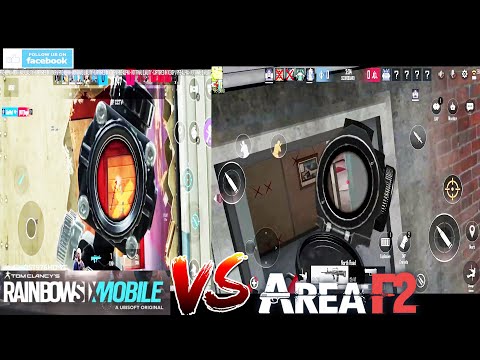 RAINBOW SIX SIEGE MOBILE VS AREA F2  GAMEPLAY ANDROID IOS COMPARISON 2022