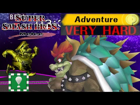 Super Smash Bros. Melee - Adventure Mode Gameplay with Metal Wario (VERY HARD)