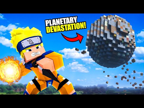 Simply Chris - Naruto Powers up to use the Planetary Devastation Jutsu! in Minecraft