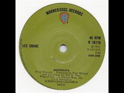 LES CRANE - DESIDERATA