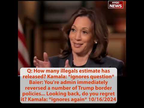 Q: you supported illegals drivers' licenses, free tuition & free healthcare; Kamala: was 5 yrs ago