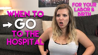 Signs of Labor: When to Go to the Hospital for your Labor & Birth and How to Avoid Going Too Soon