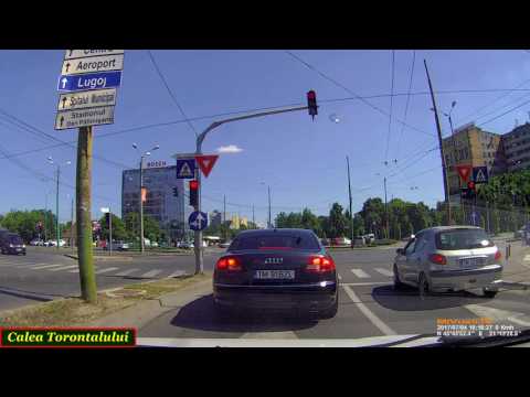 Timişoara: Calea Bogdăneştilor - Iulius Mall - Ghiroda - 'Traian Vuia' Airport (July 4, 2017)