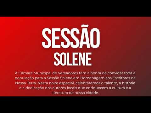 Sessão Solene em homenagem aos escritores da cidade de Cícero Dantas-BA