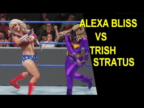 WWE 2K19 Trish Stratus vs Alexa Bliss - Batgirl vs Wonder Woman